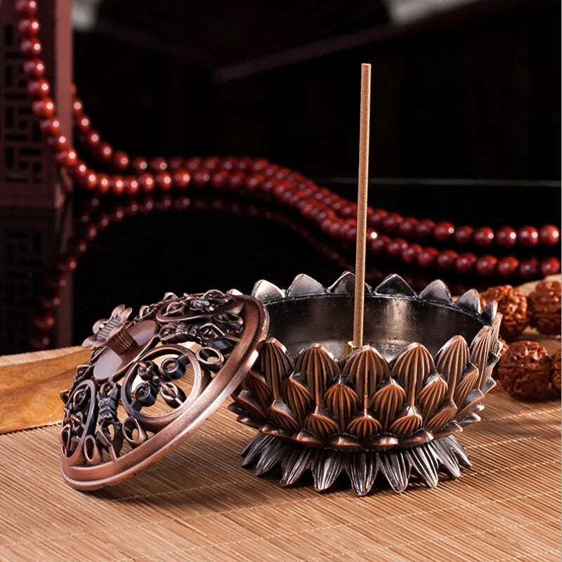 Retro Lotus Incense Burner