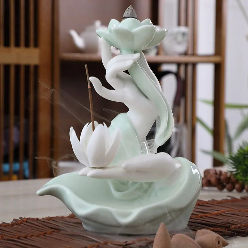 Lotus Backflow Incense Burner