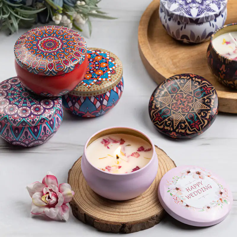 Dried Floral Scented Candles